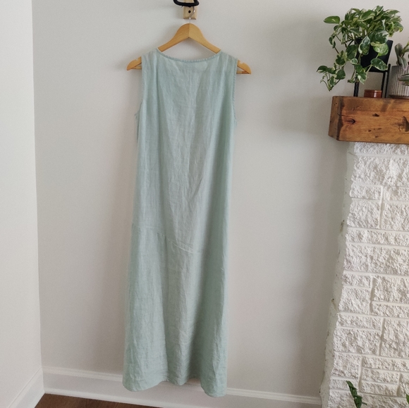 Organic Handkerchief Linen Tank Dress - Picture 6 of 10
